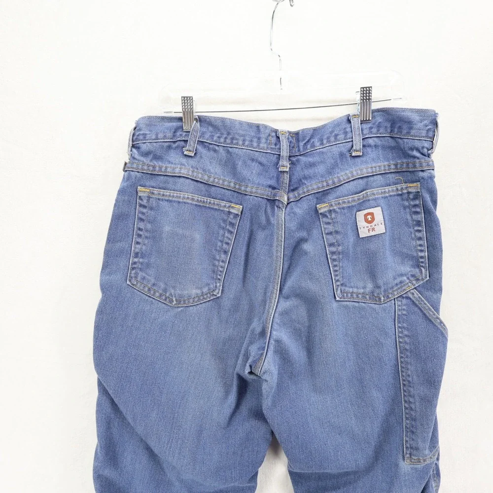 Tyndale FR Flame Resistant Lined Carpenter Jeans Mens 36x30 Blue Made in USA